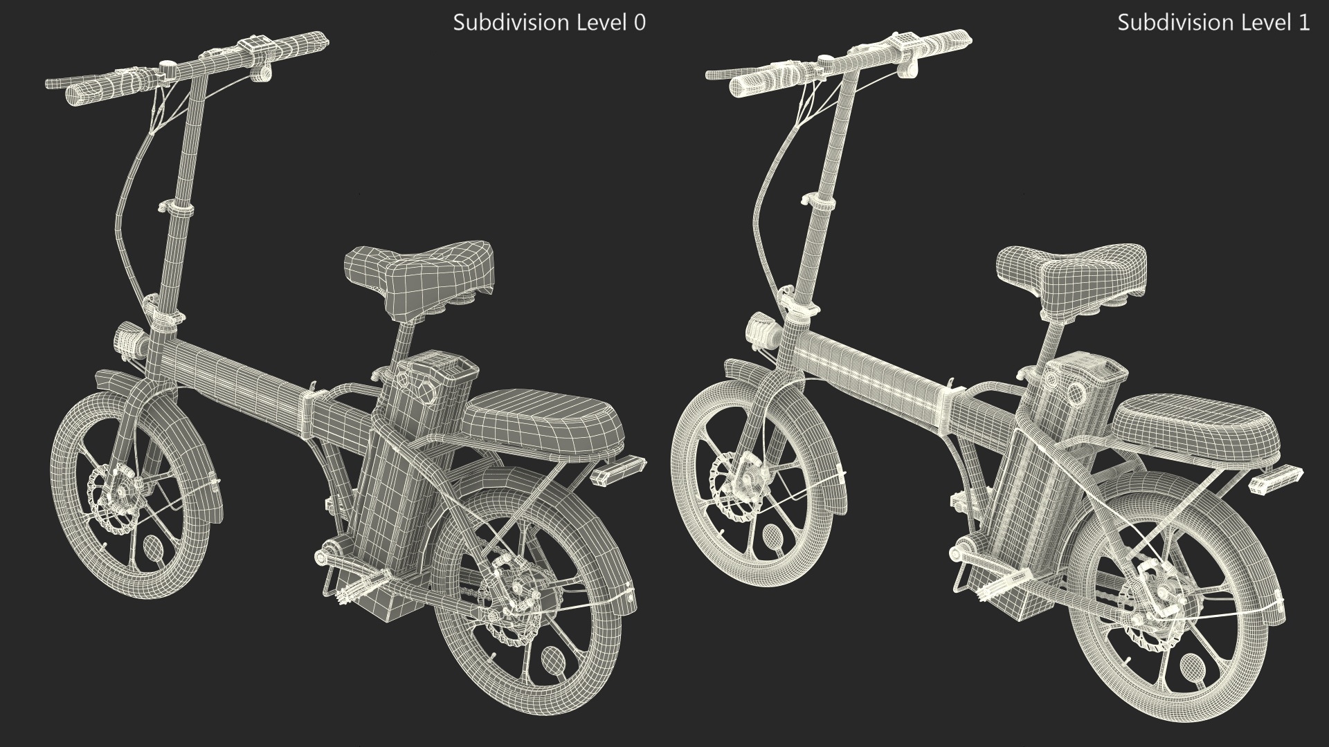 Electric Bike Colorway Black Rigged for Cinema 4D 3D model