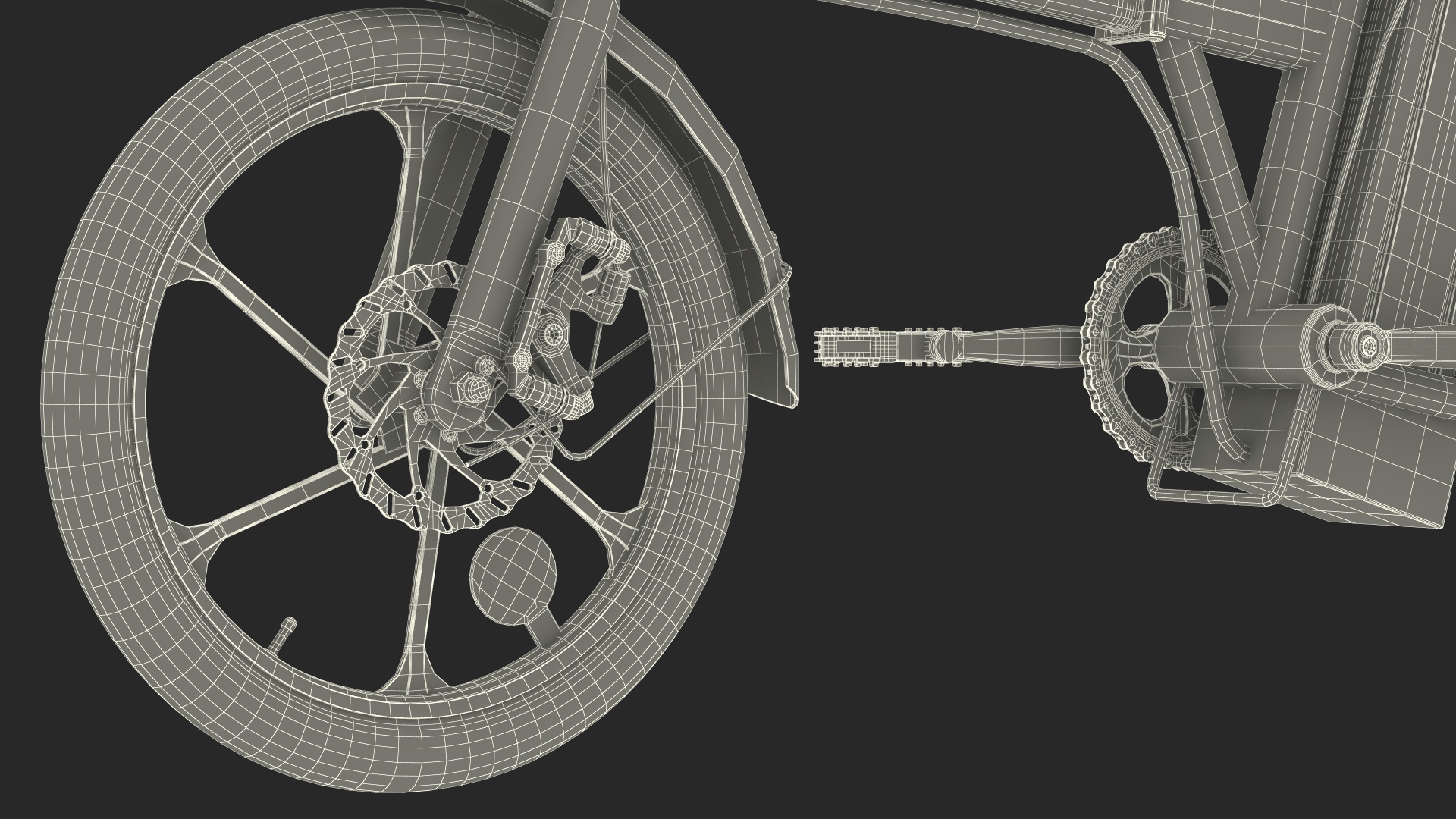 Electric Bike Colorway Black Rigged for Cinema 4D 3D model