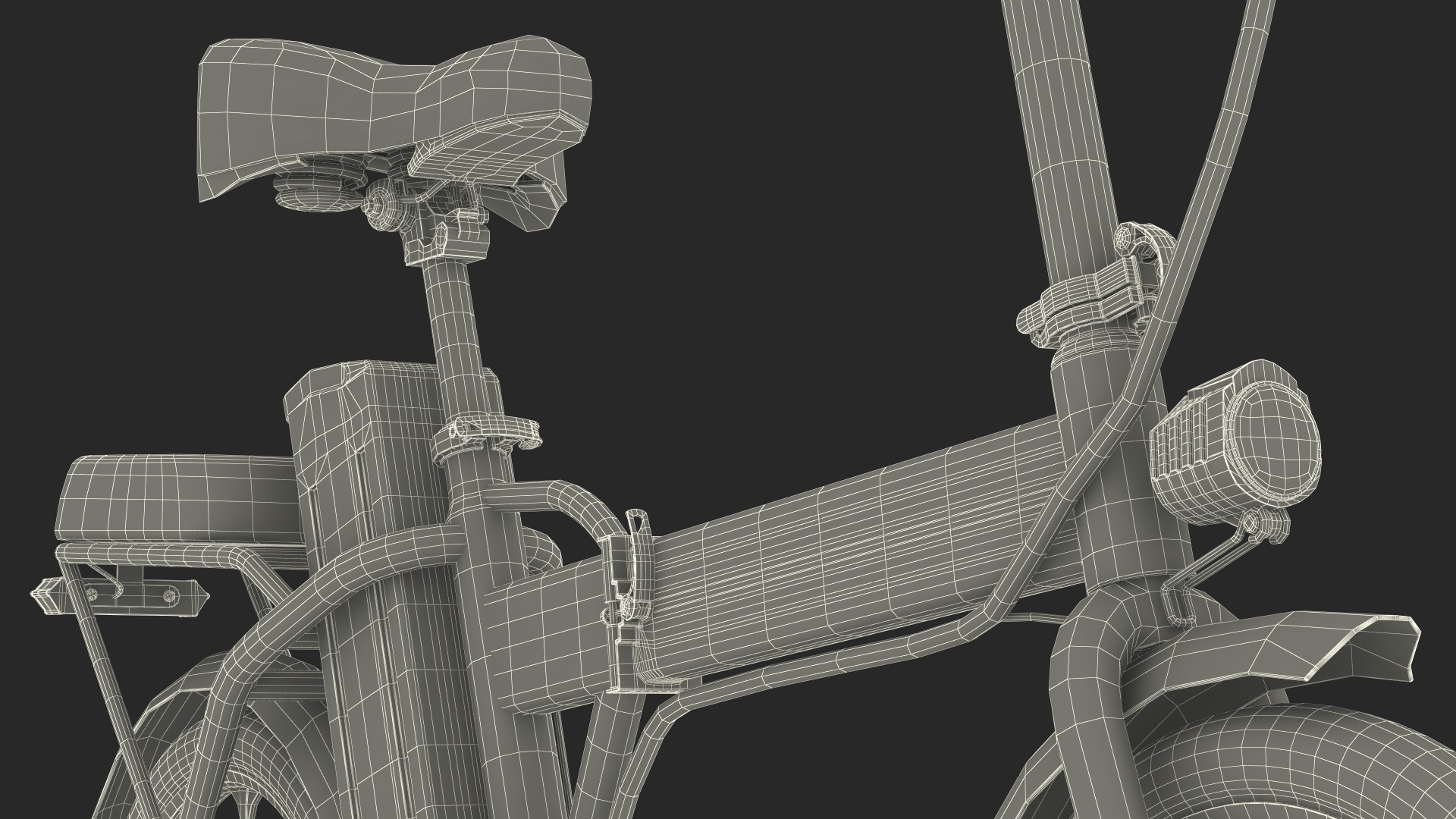 Electric Bike Colorway Black Rigged for Cinema 4D 3D model