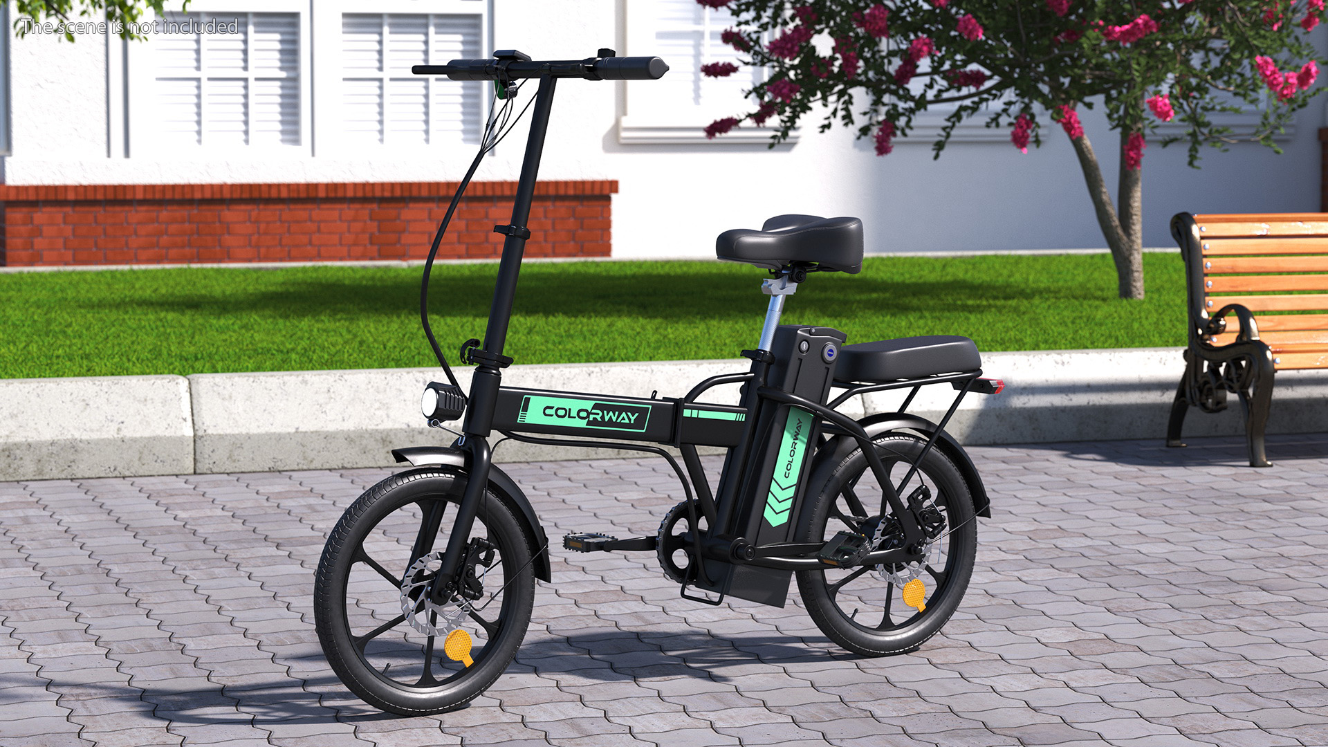 Electric Bike Colorway Black Rigged for Cinema 4D 3D model