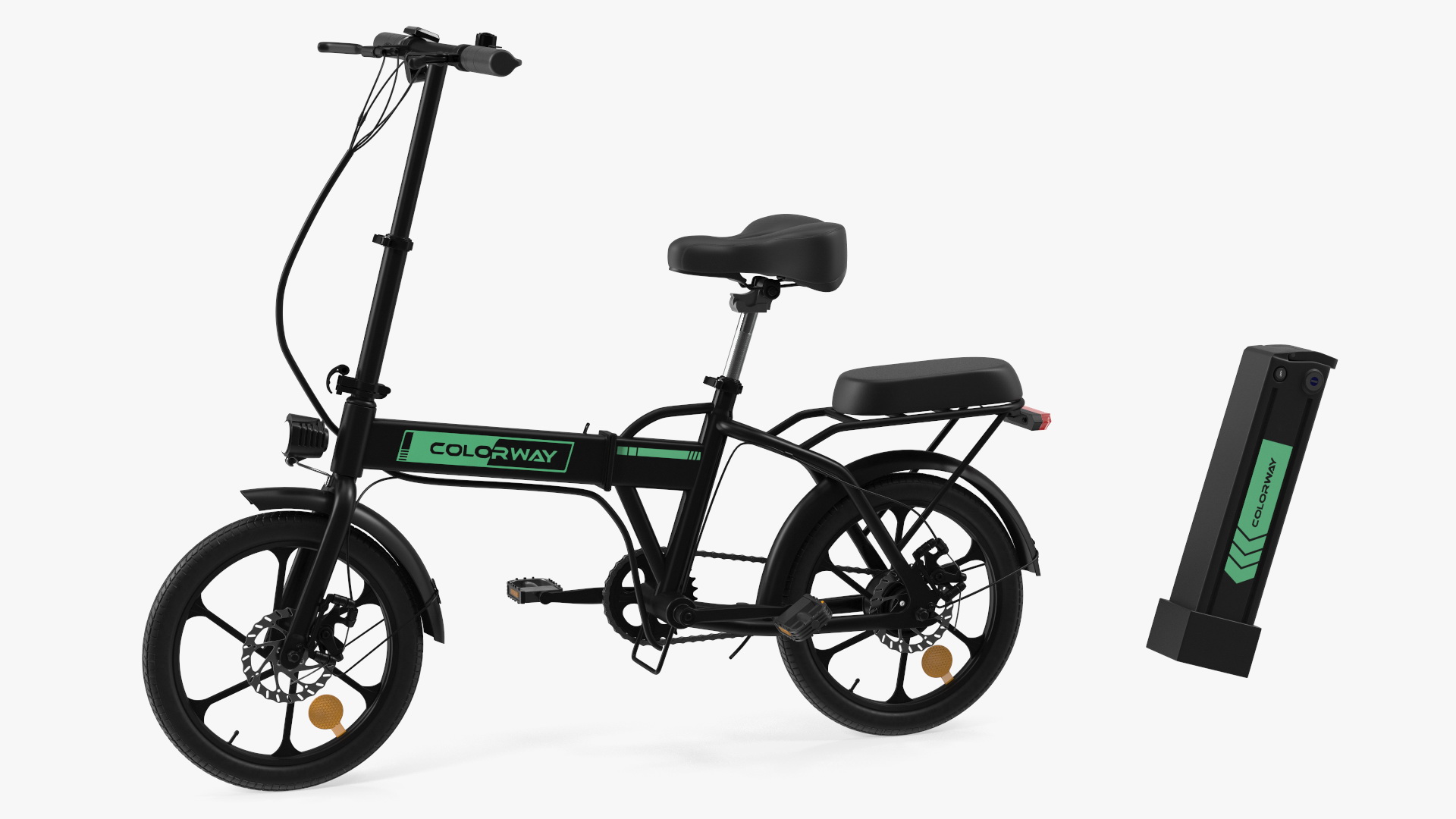 Electric Bike Colorway Black Rigged for Cinema 4D 3D model