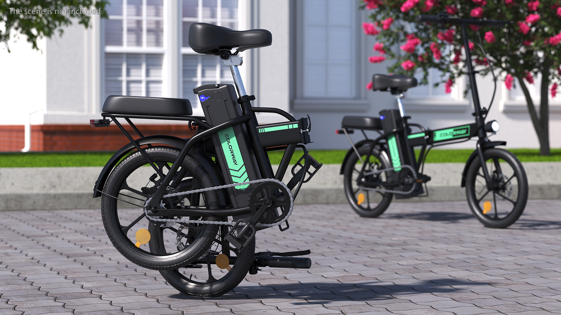 Electric Bike Colorway Black Rigged for Cinema 4D 3D model