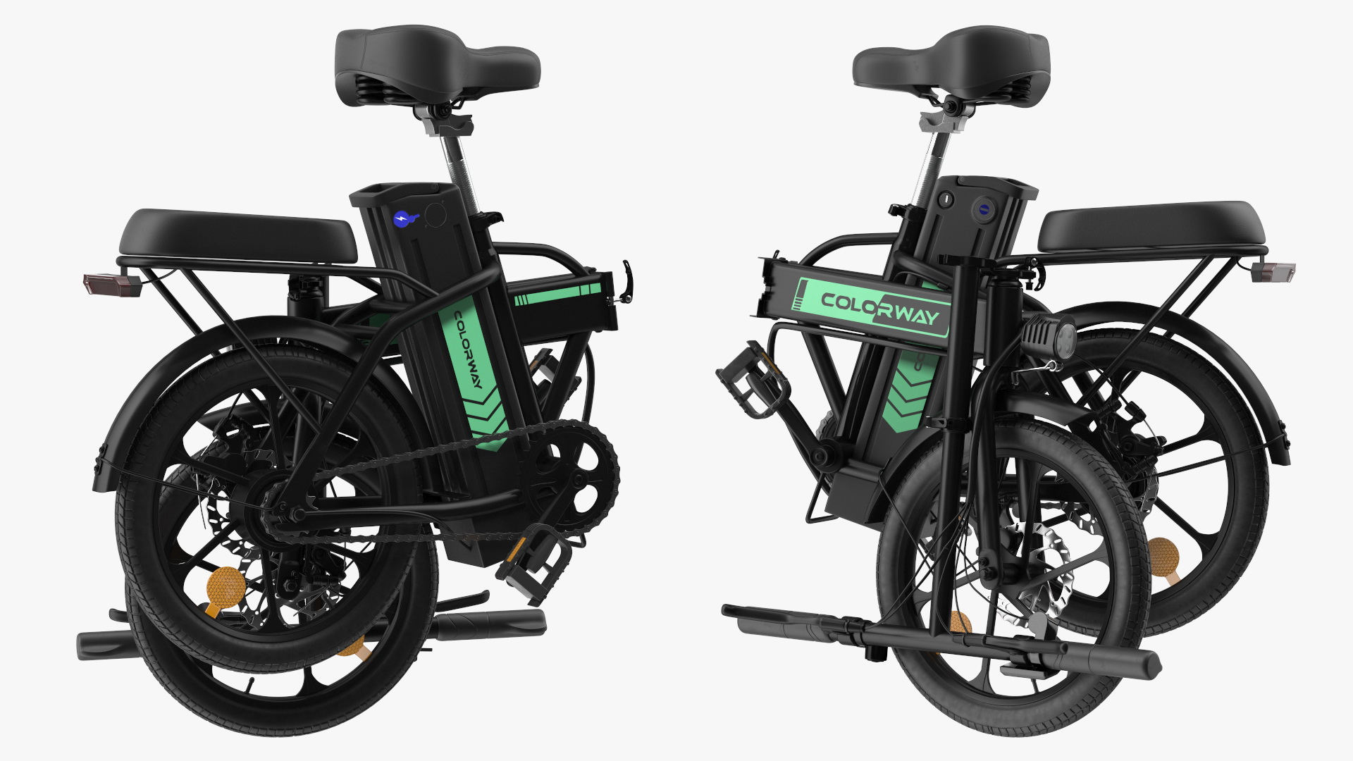 Electric Bike Colorway Black Rigged for Cinema 4D 3D model
