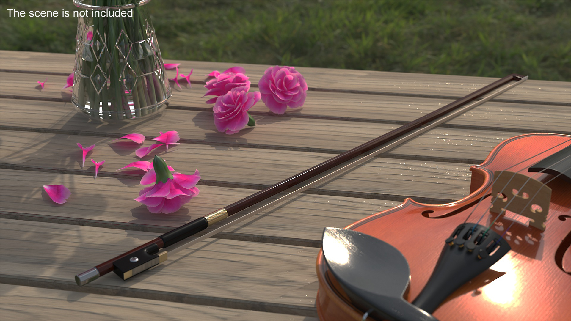 3D Classic Violin Bow model