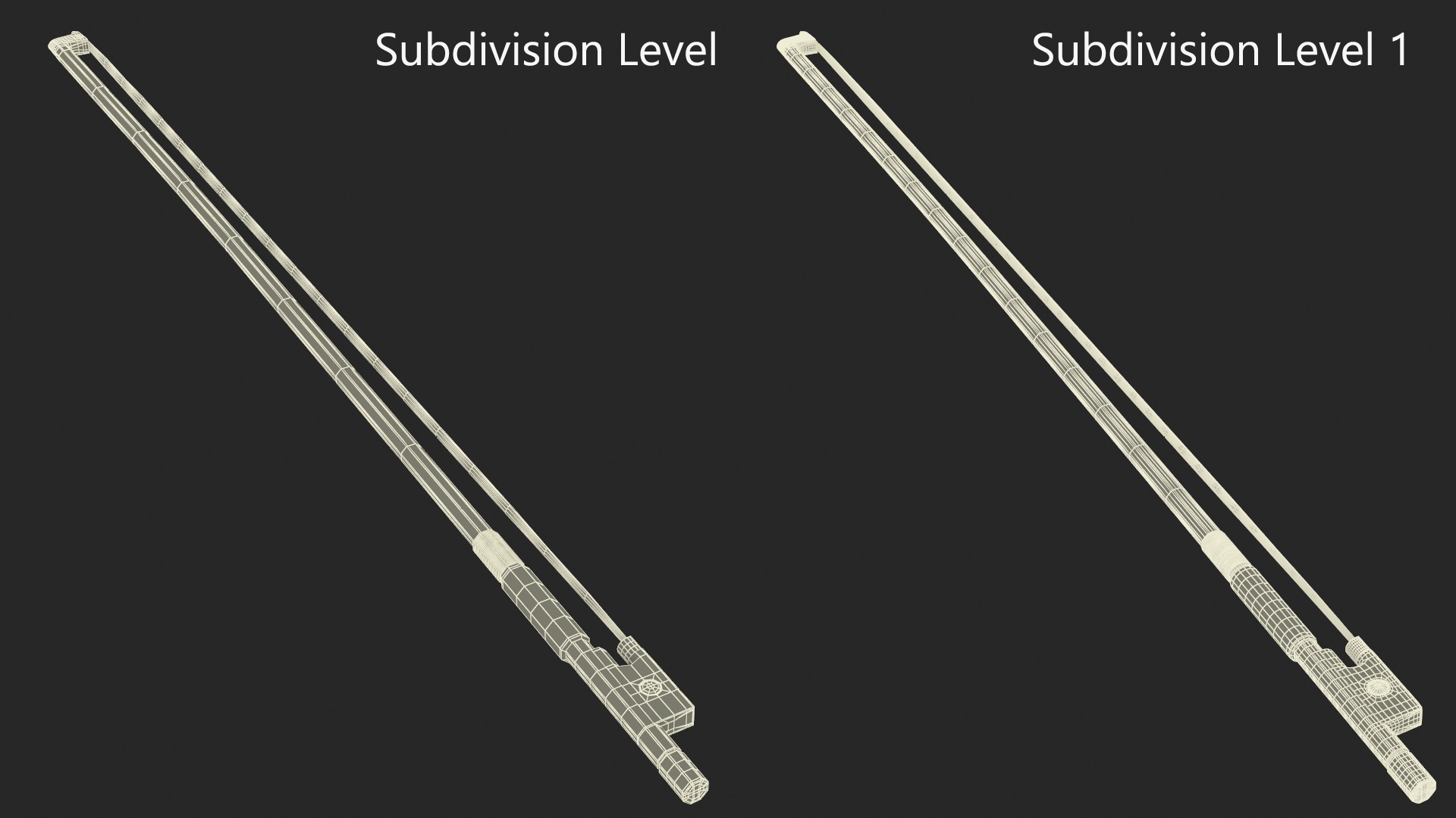 3D Classic Violin Bow model