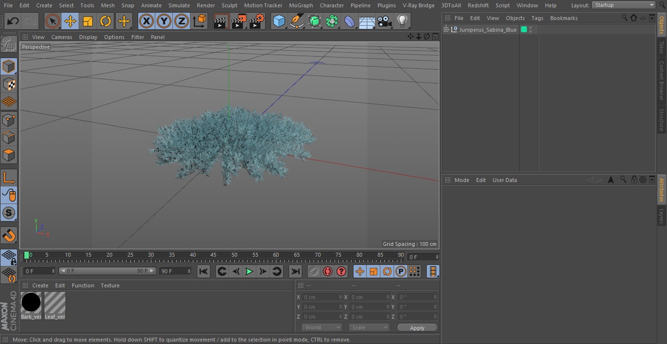 3D Juniperus Sabina Blue