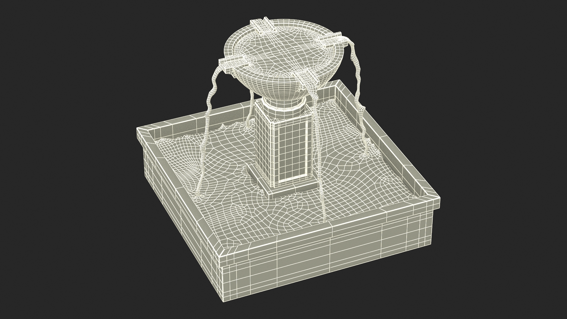 3D model Park Modern Fountain