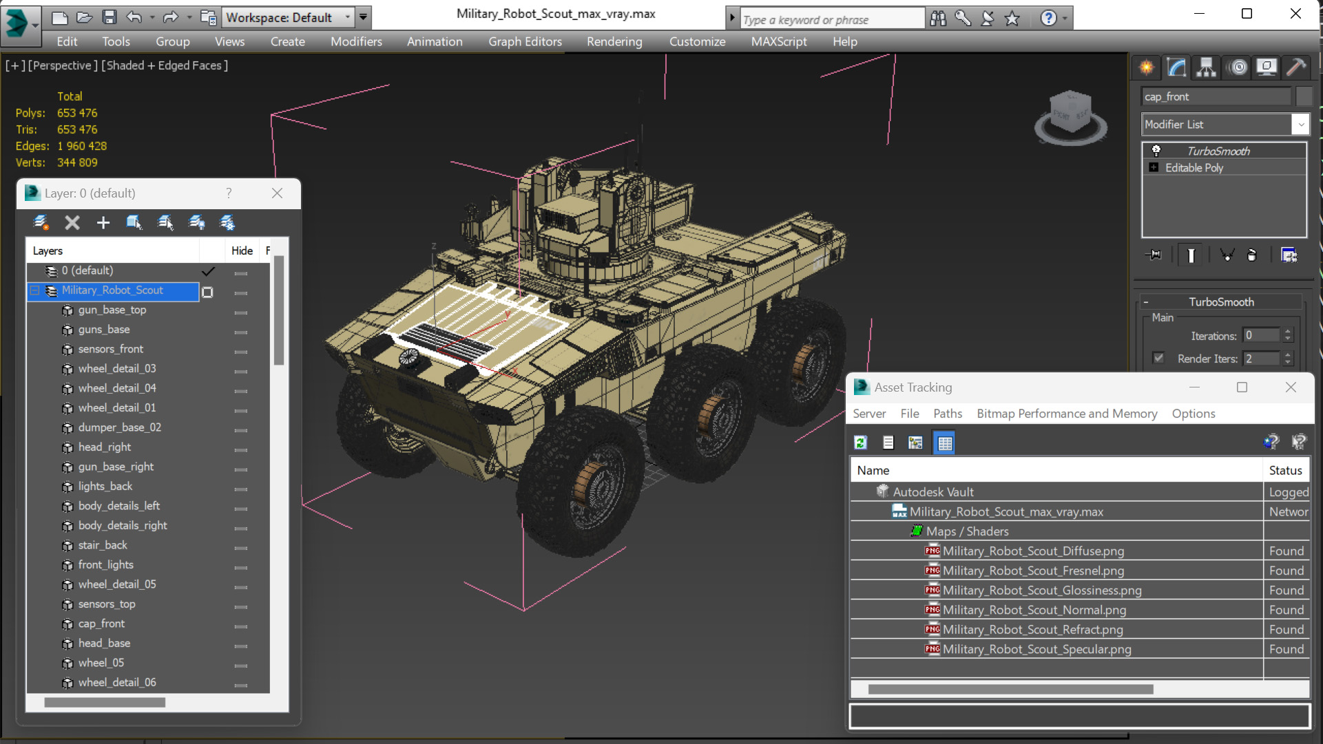 3D model Military Robot Scout