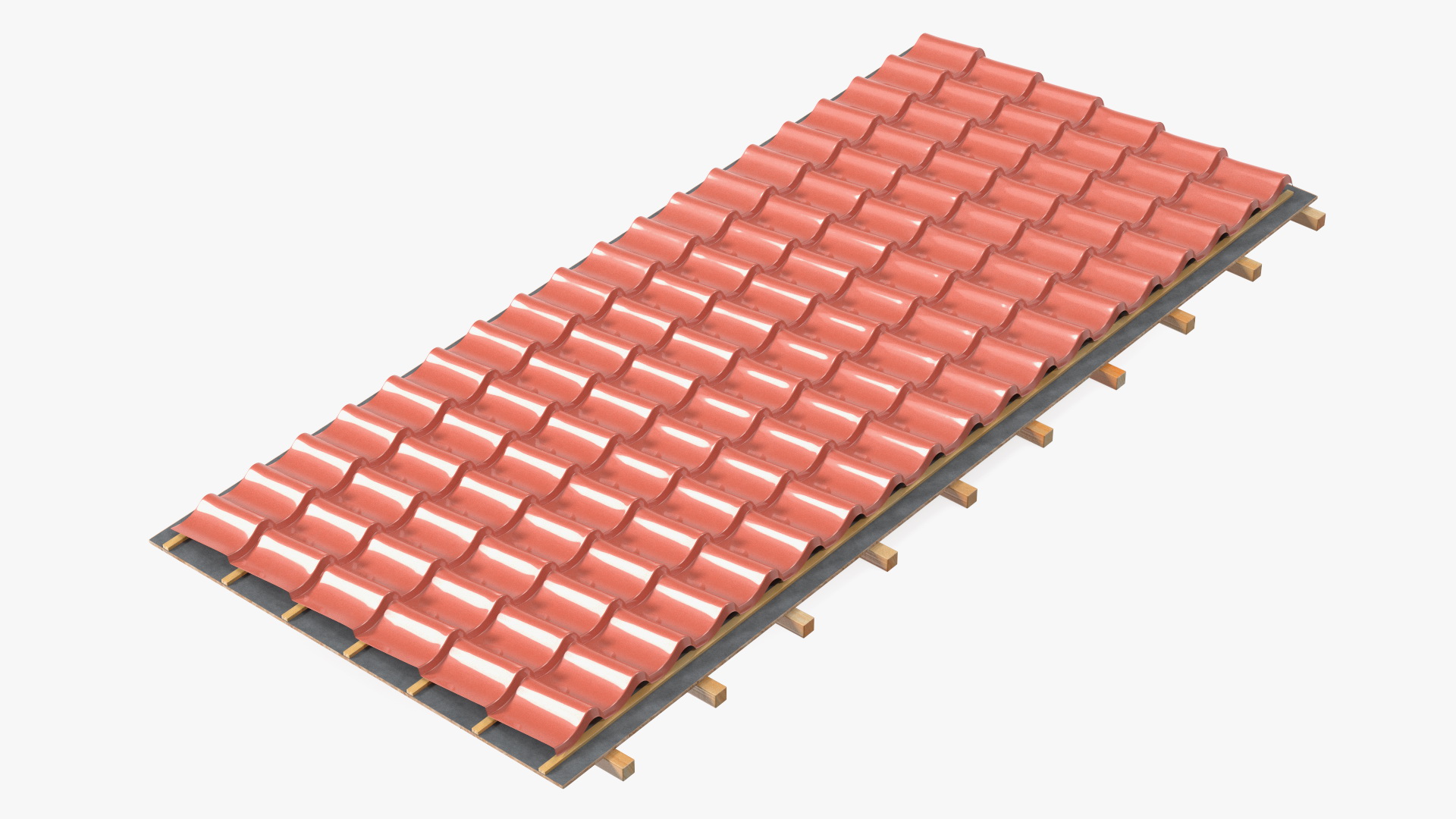 3D Metal Roofing model