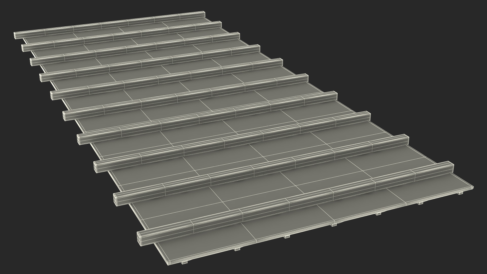 3D Metal Roofing model