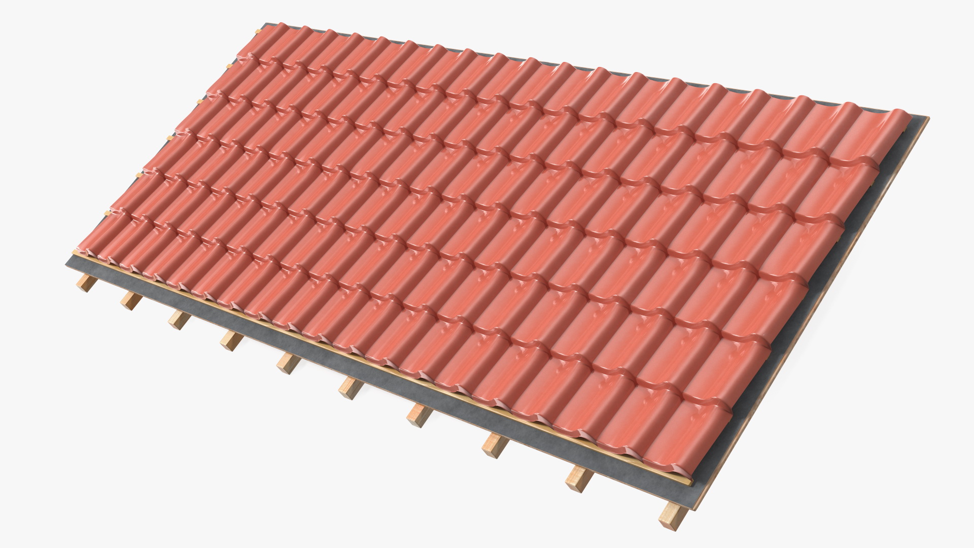 3D Metal Roofing model