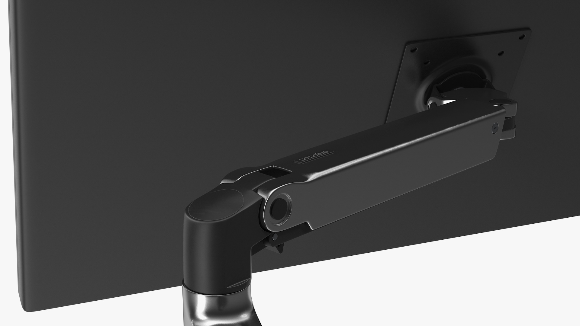 3D Ergotron LX Wall Mount Monitor Arm Rigged