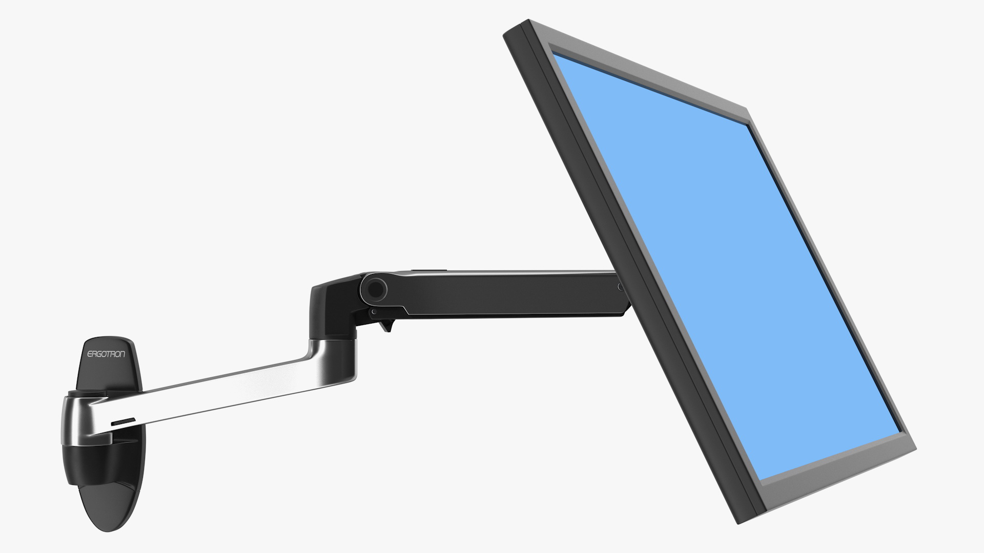 3D Ergotron LX Wall Mount Monitor Arm Rigged