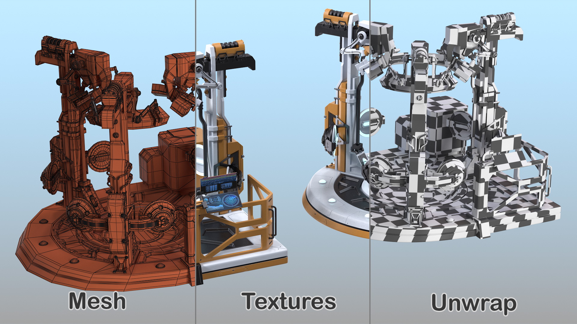 Sci Fi Teleportation Device 3D