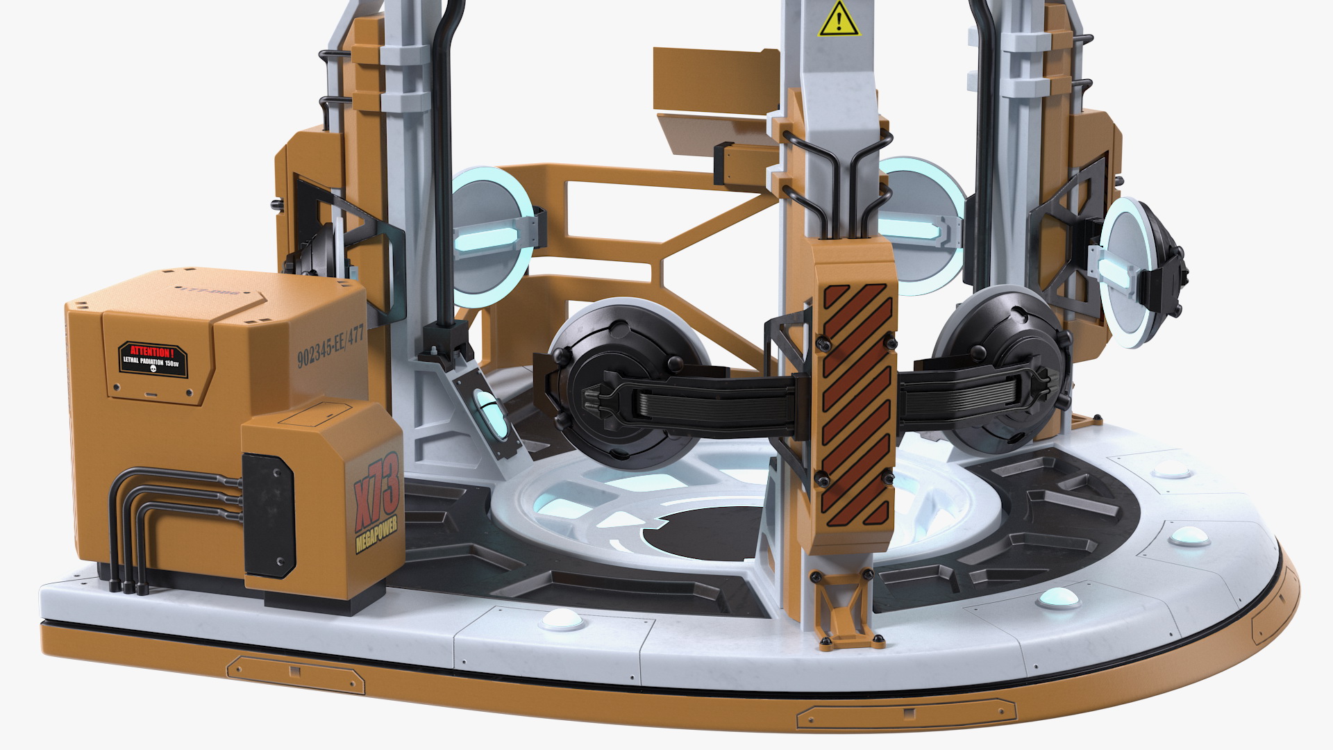 Sci Fi Teleportation Device 3D