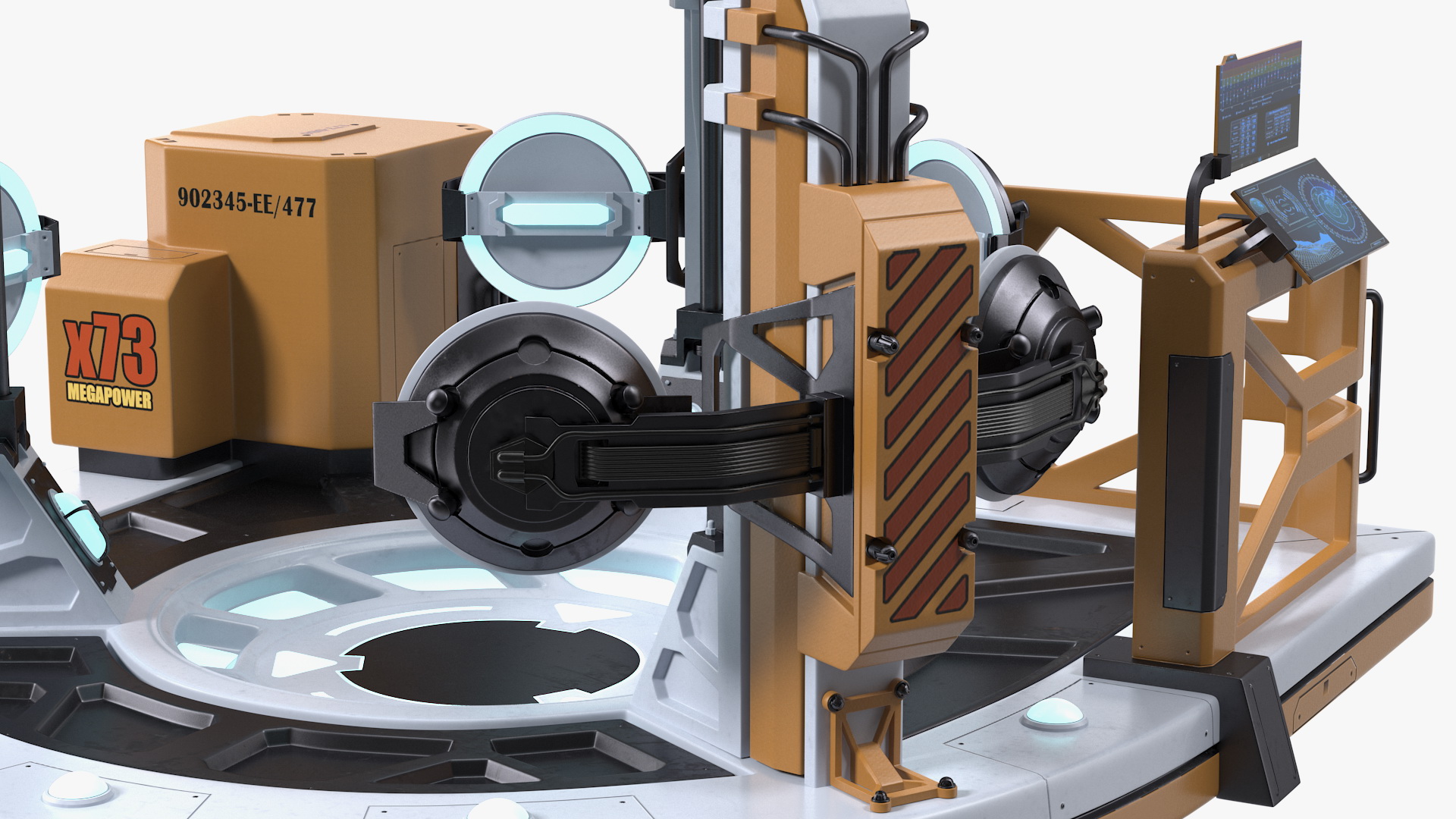 Sci Fi Teleportation Device 3D
