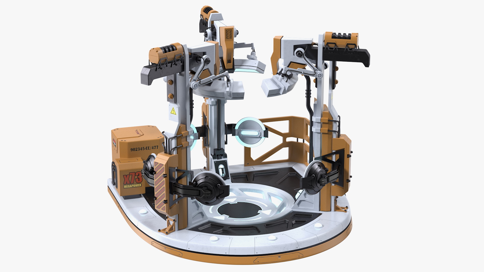 Sci Fi Teleportation Device 3D