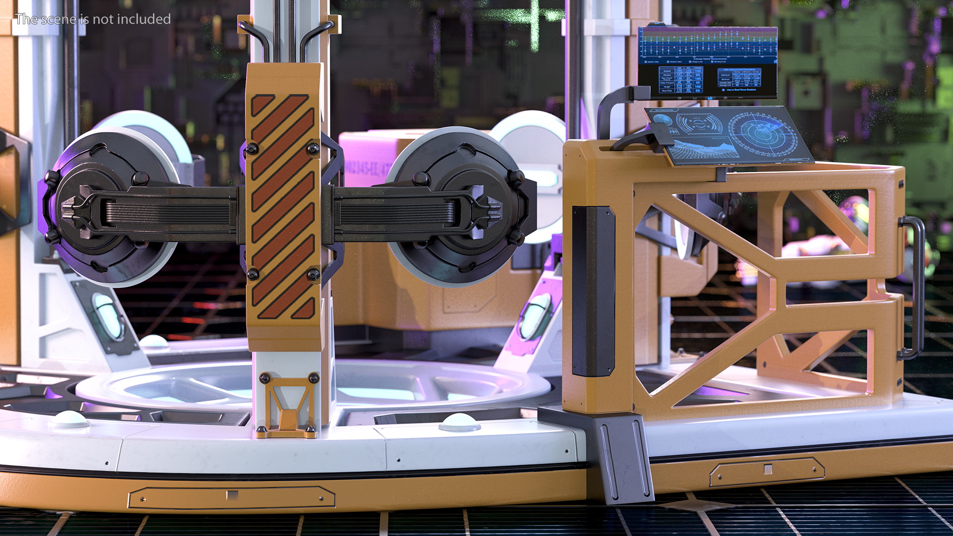 Sci Fi Teleportation Device 3D