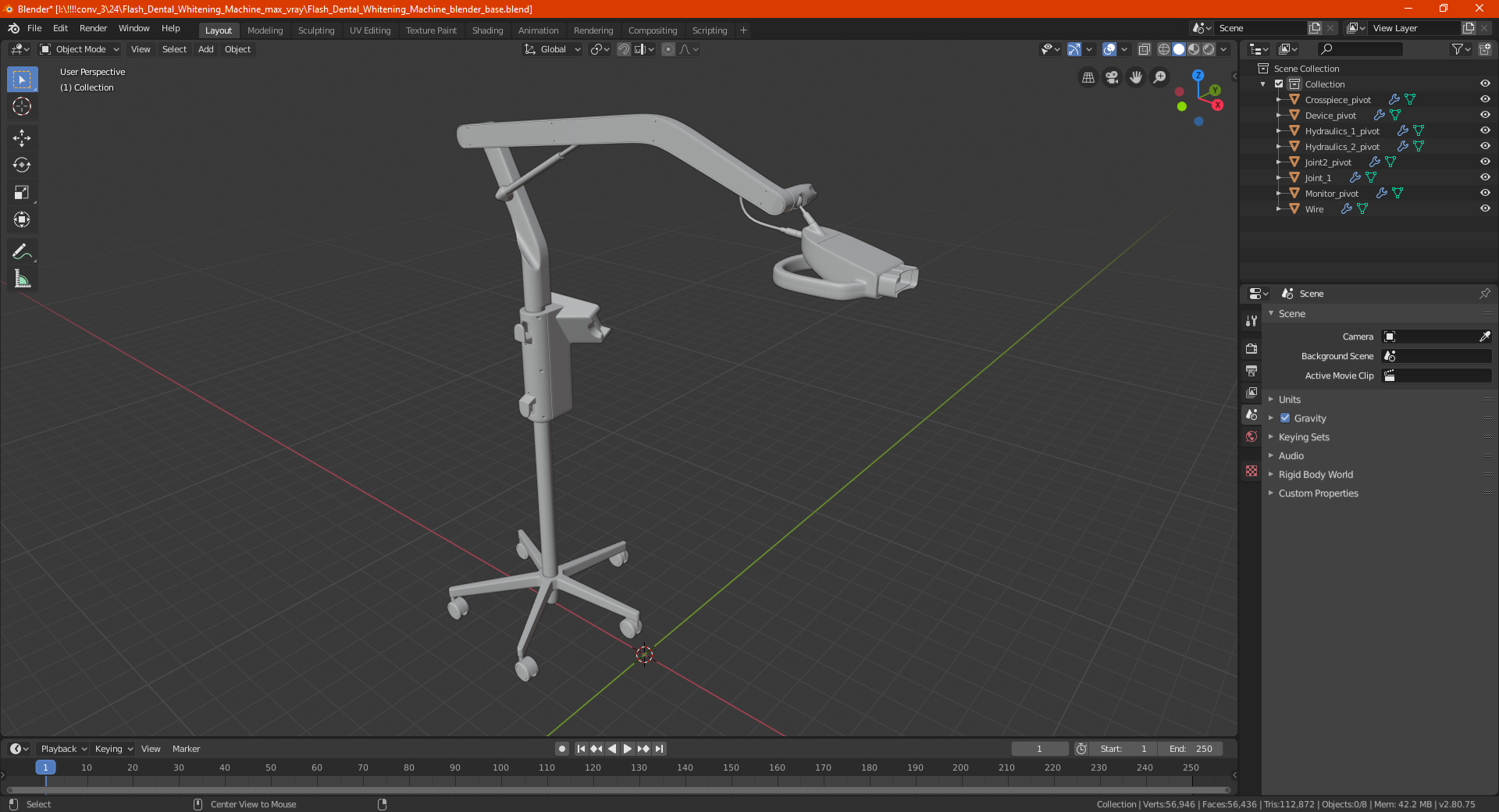 3D model Flash Dental Whitening Machine