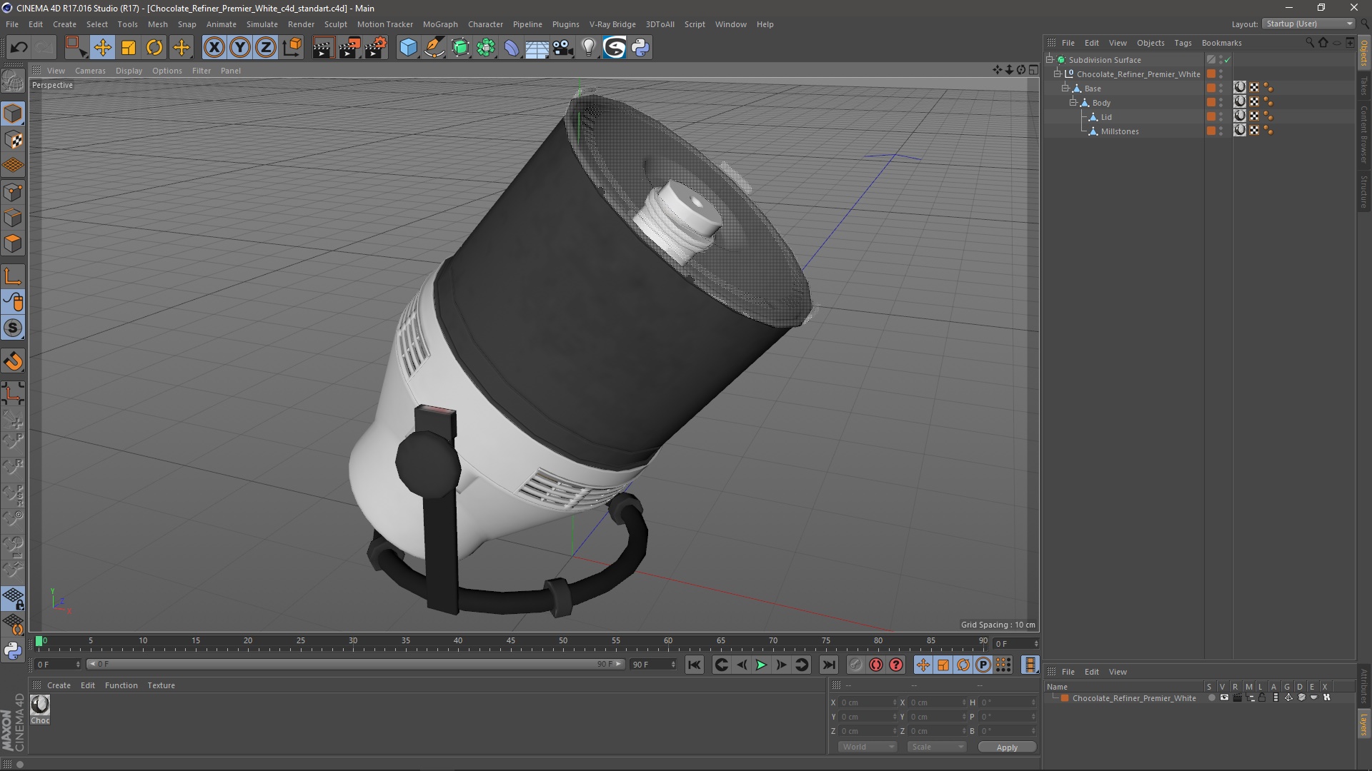 3D Chocolate Refiner Premier White