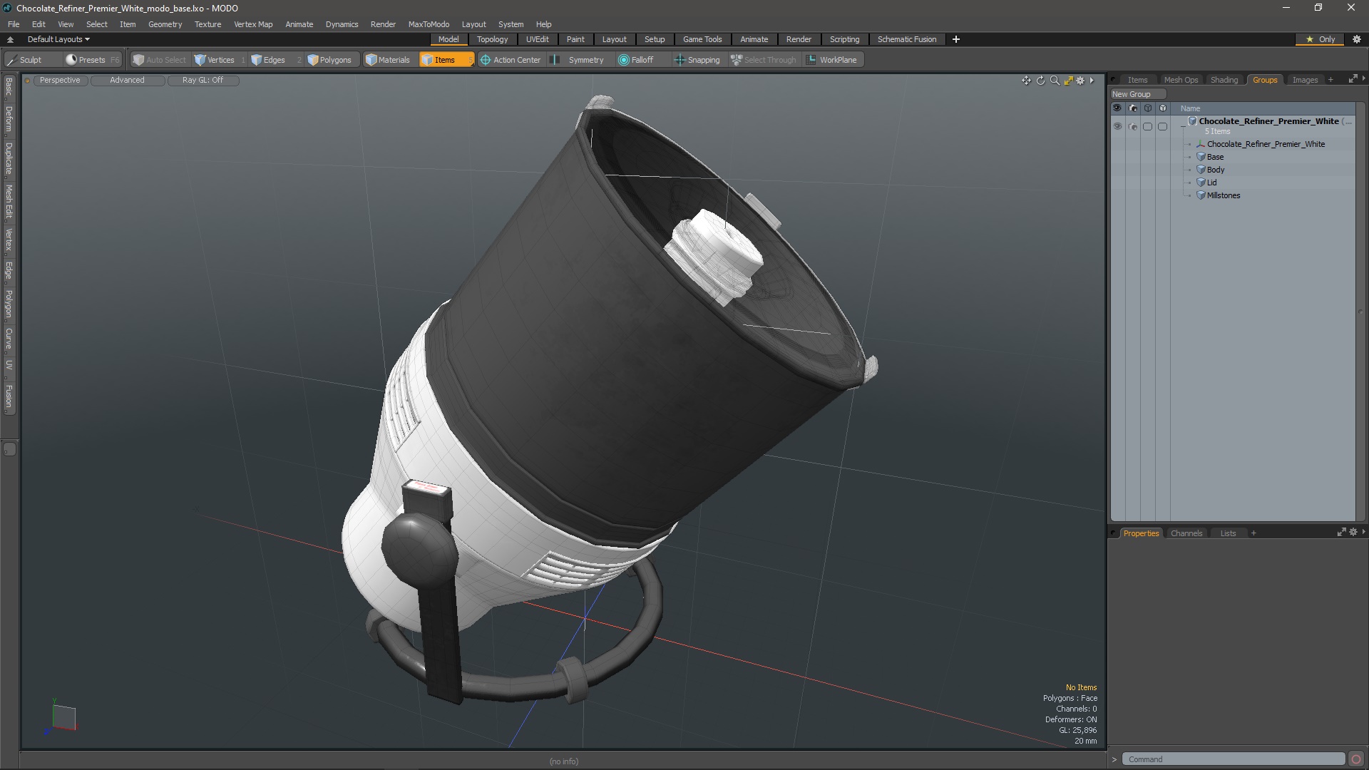 3D Chocolate Refiner Premier White