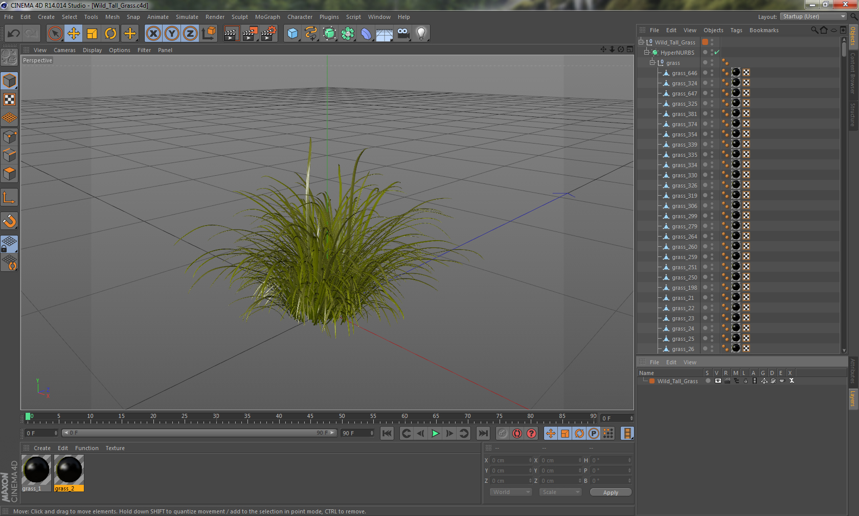 3D model Wild Tall Grass