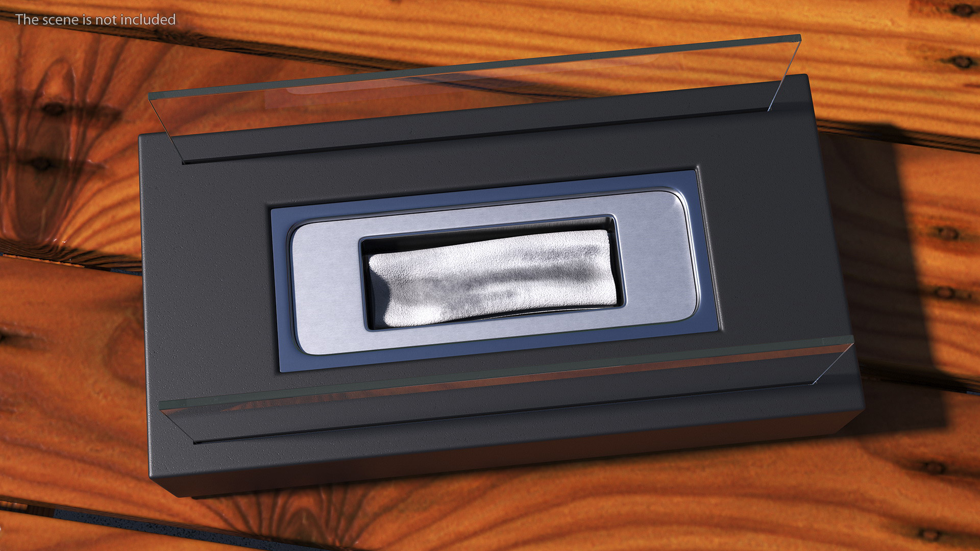 3D model Black Bio Ethanol Fireplace Switched Off
