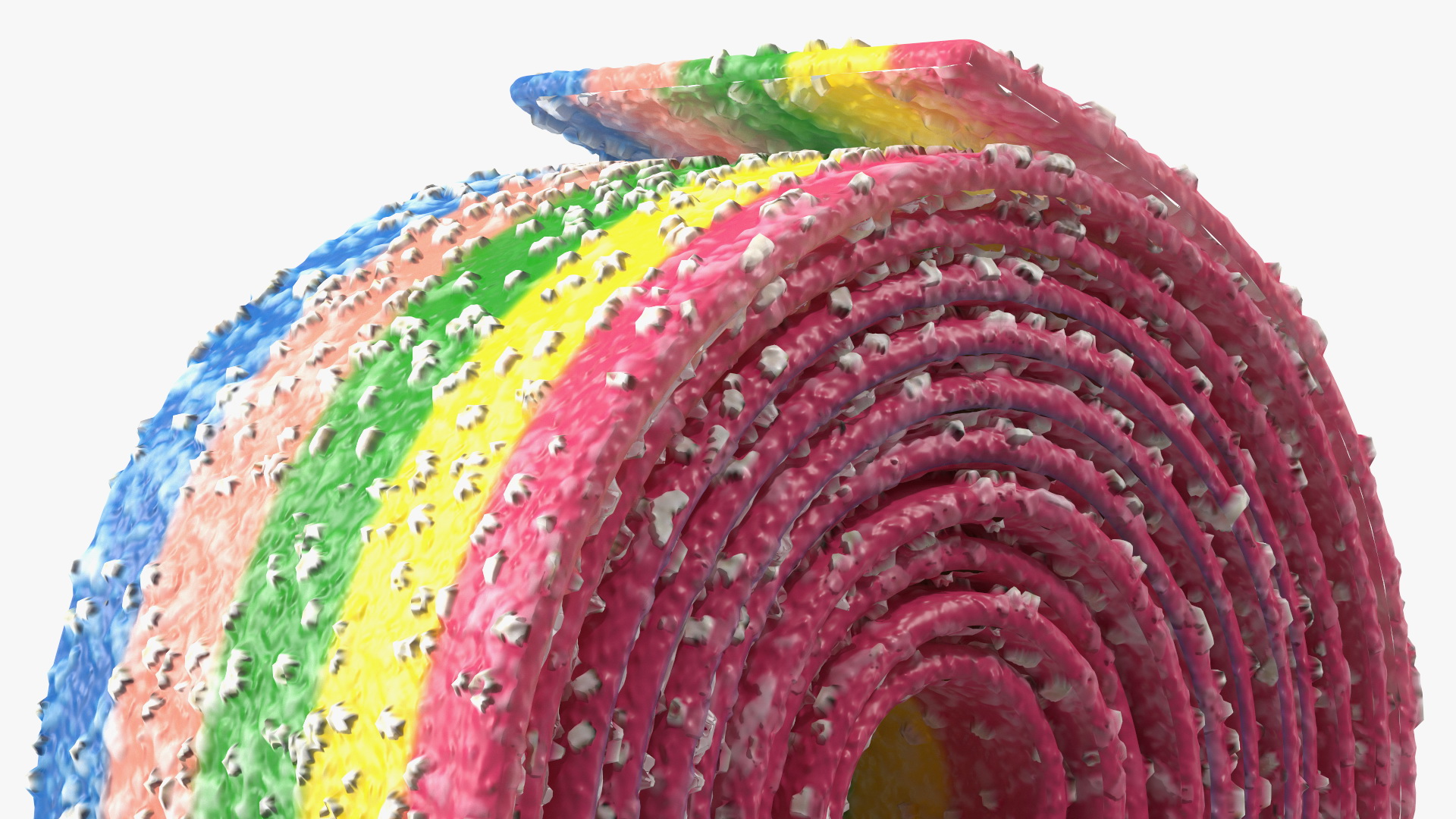 3D model Multicolor Gummy Licorice Belt Candy Set