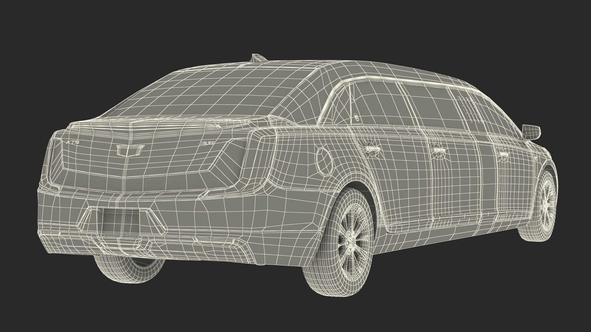 3D Limousine Cadillac XTS 70 Simple Interior