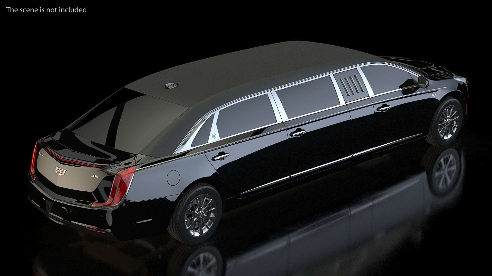 3D Limousine Cadillac XTS 70 Simple Interior