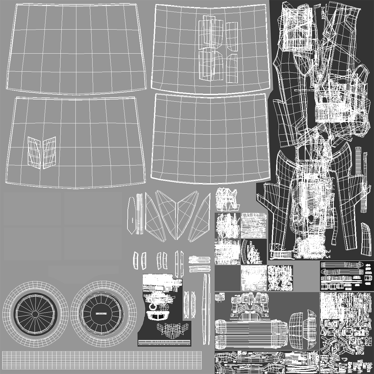 3D Limousine Cadillac XTS 70 Simple Interior