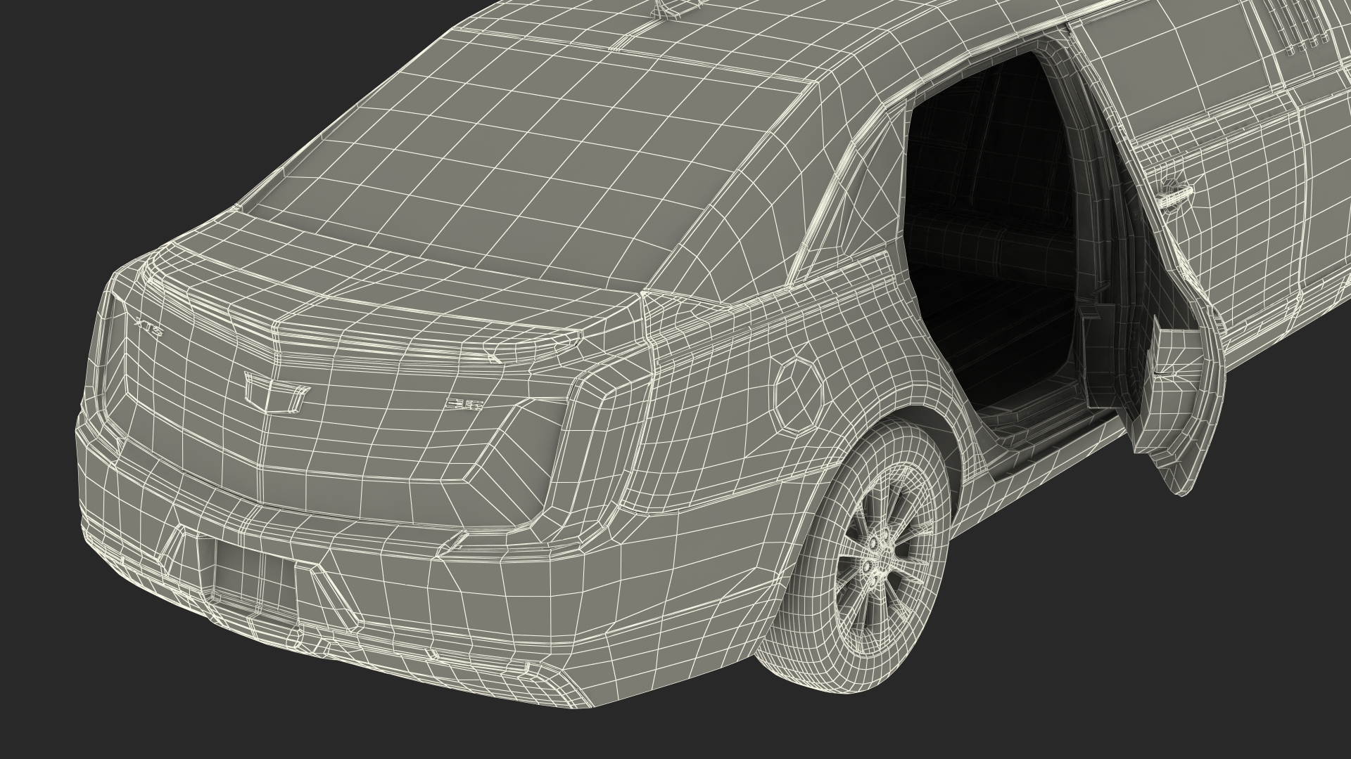 3D Limousine Cadillac XTS 70 Simple Interior