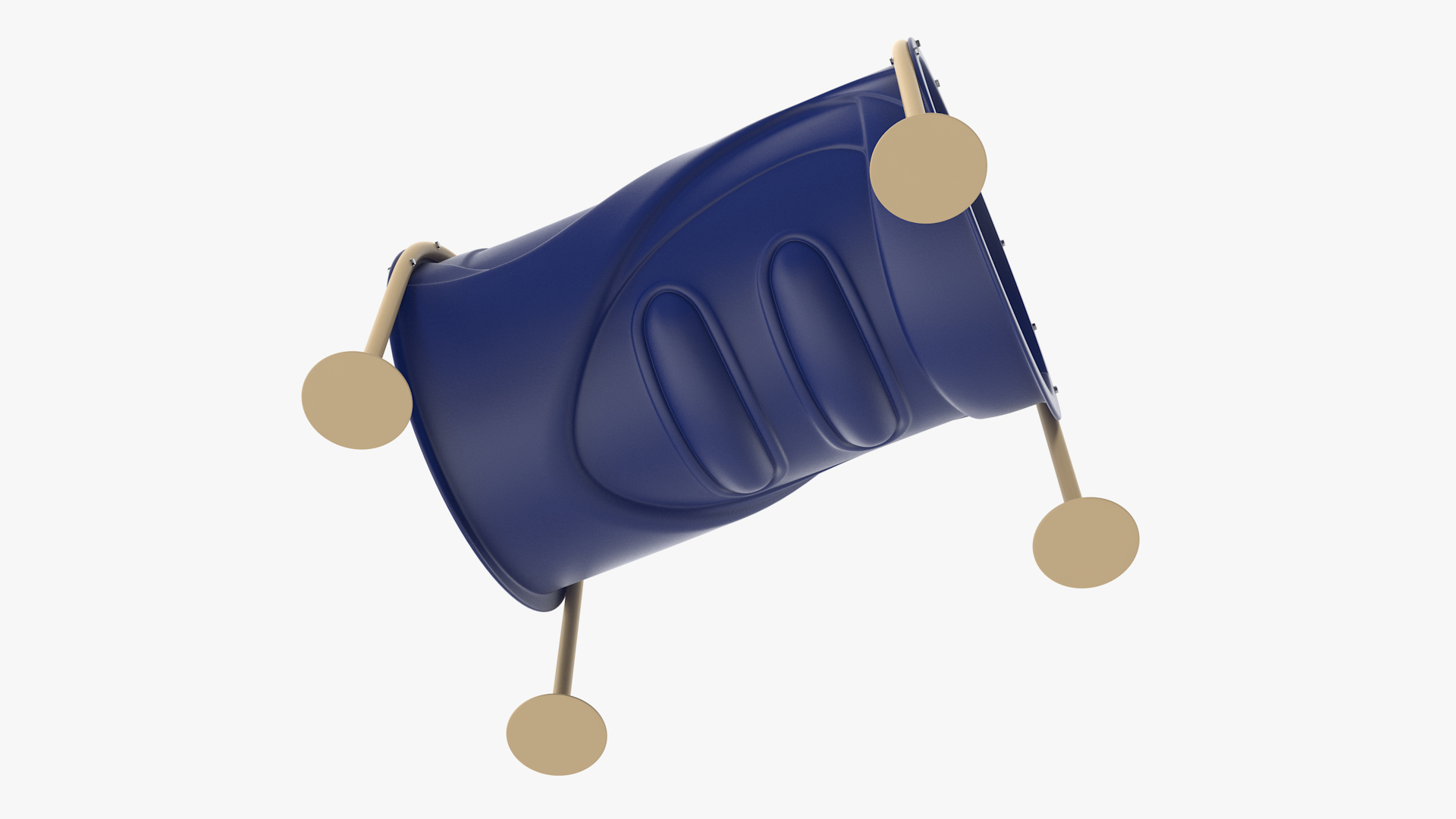 3D Tunnel Run for Dog Park Blue model
