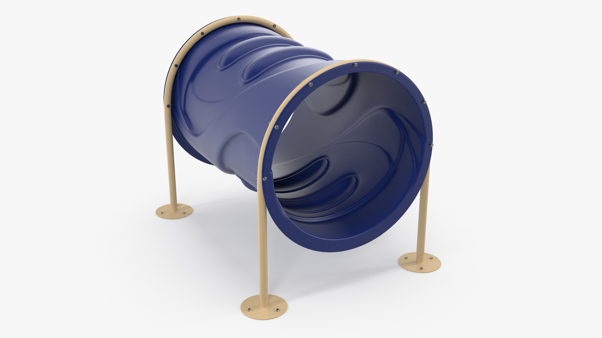 3D Tunnel Run for Dog Park Blue model