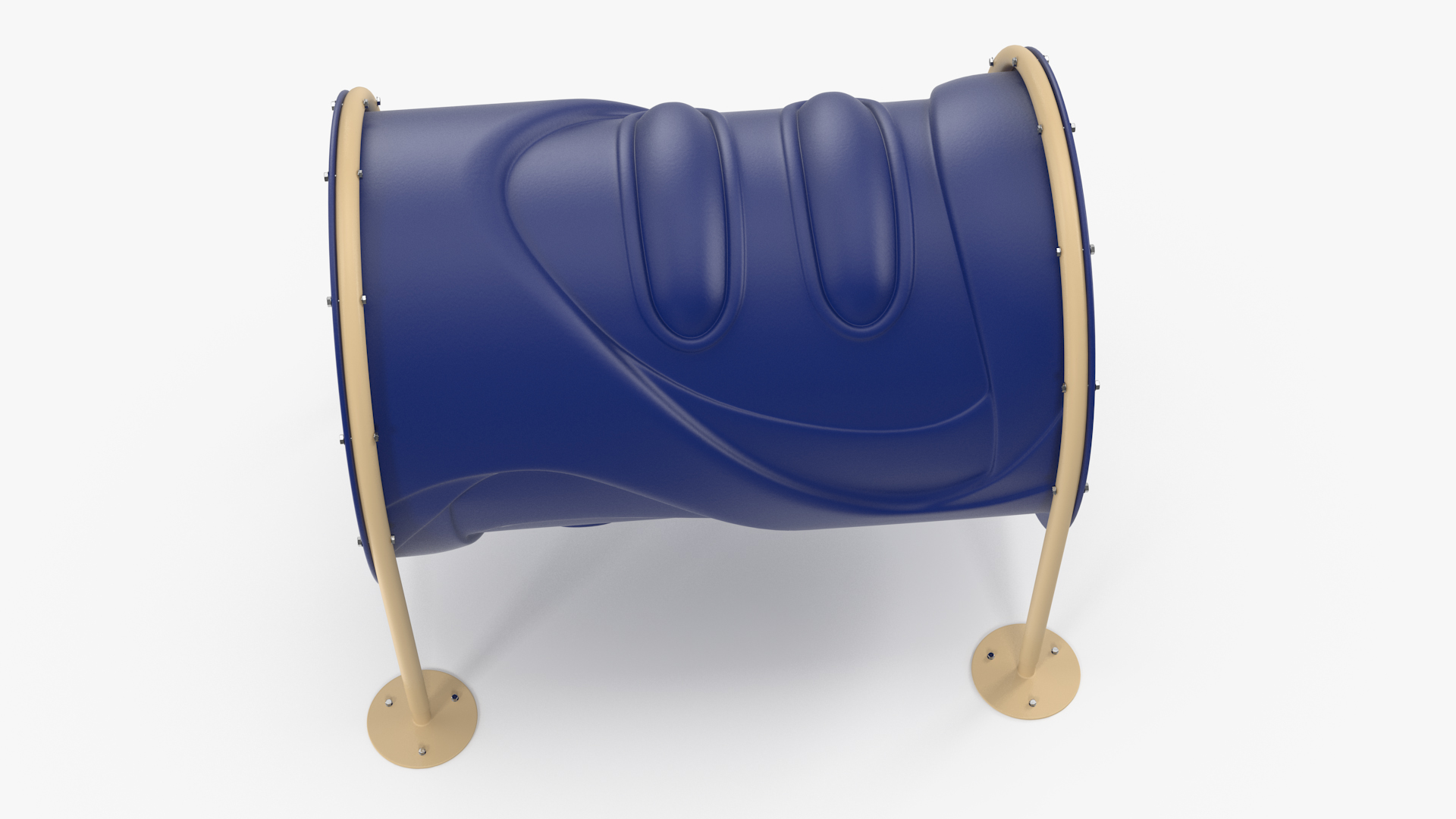 3D Tunnel Run for Dog Park Blue model