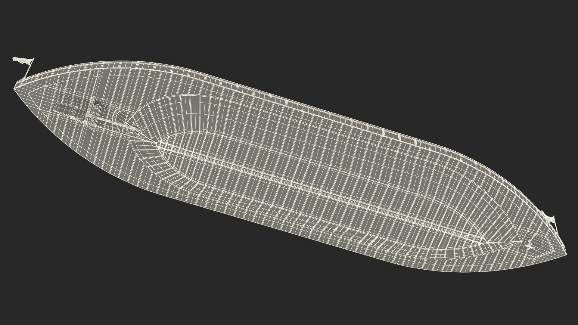 3D US Civil War Warship New Rigged