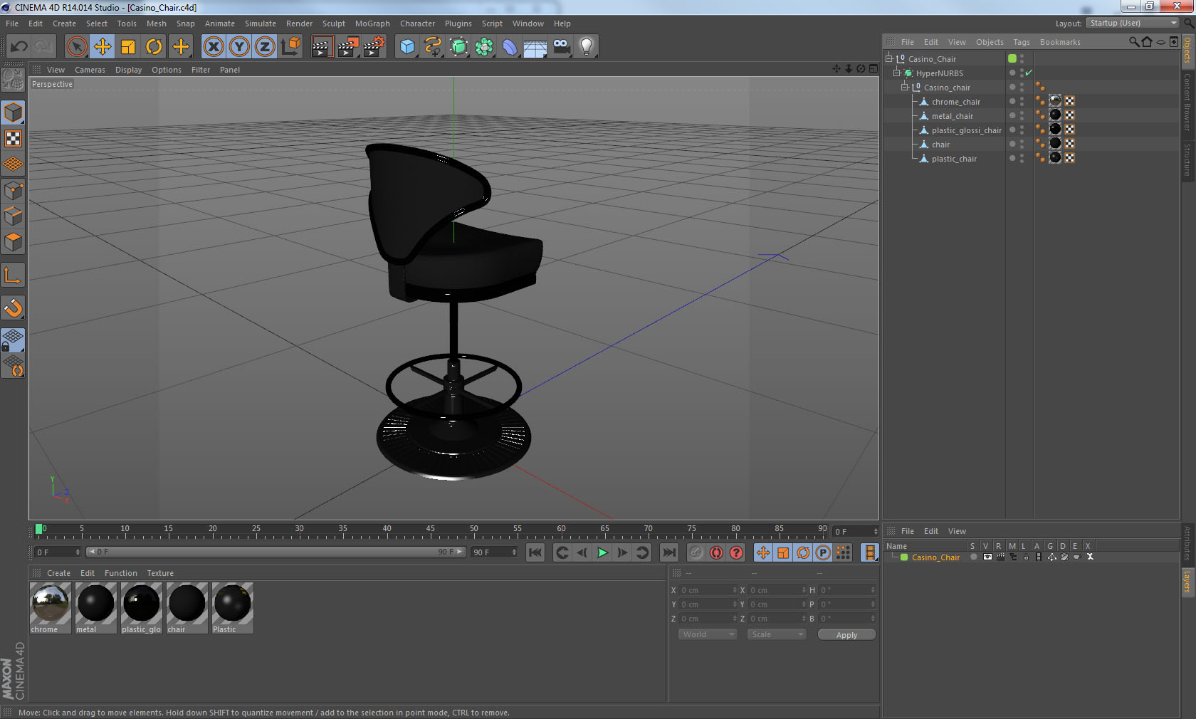 Casino Chair 3D