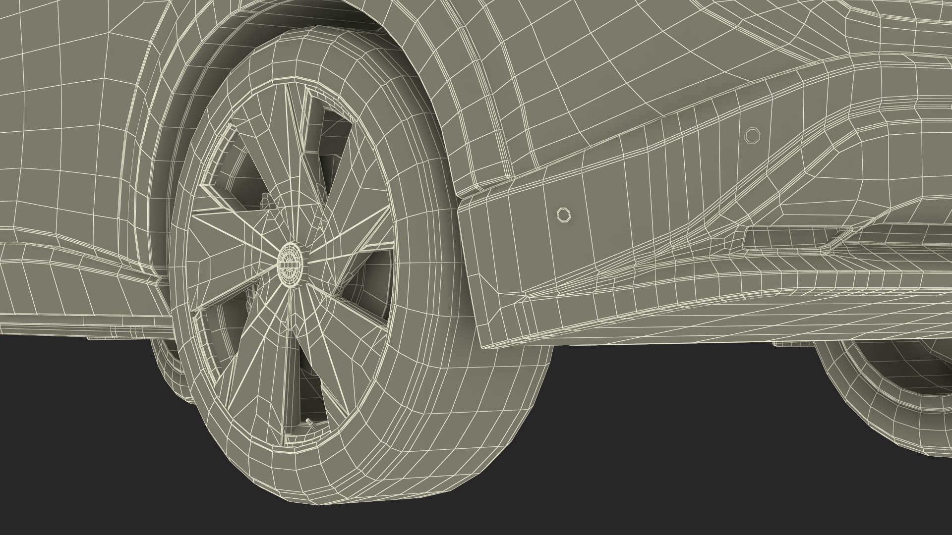 Nissan Ariya Lights On Rigged 3D model