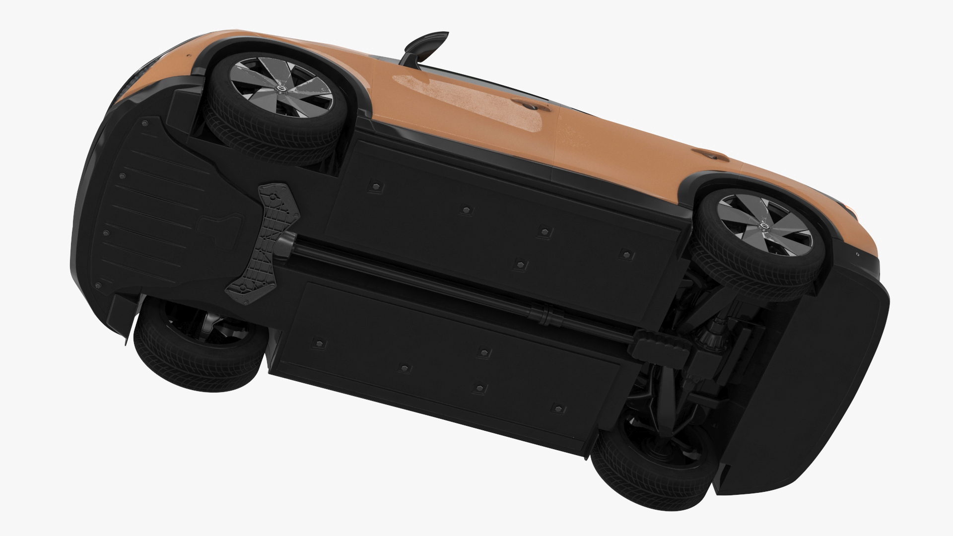 Nissan Ariya Lights On Rigged 3D model