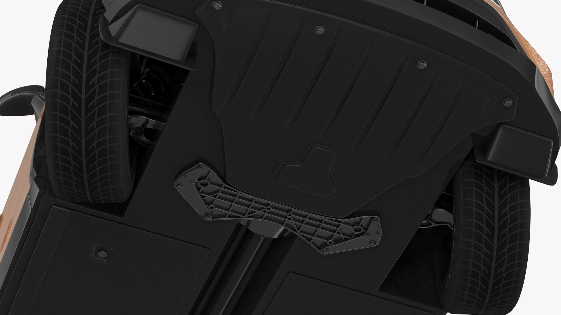Nissan Ariya Lights On Rigged 3D model