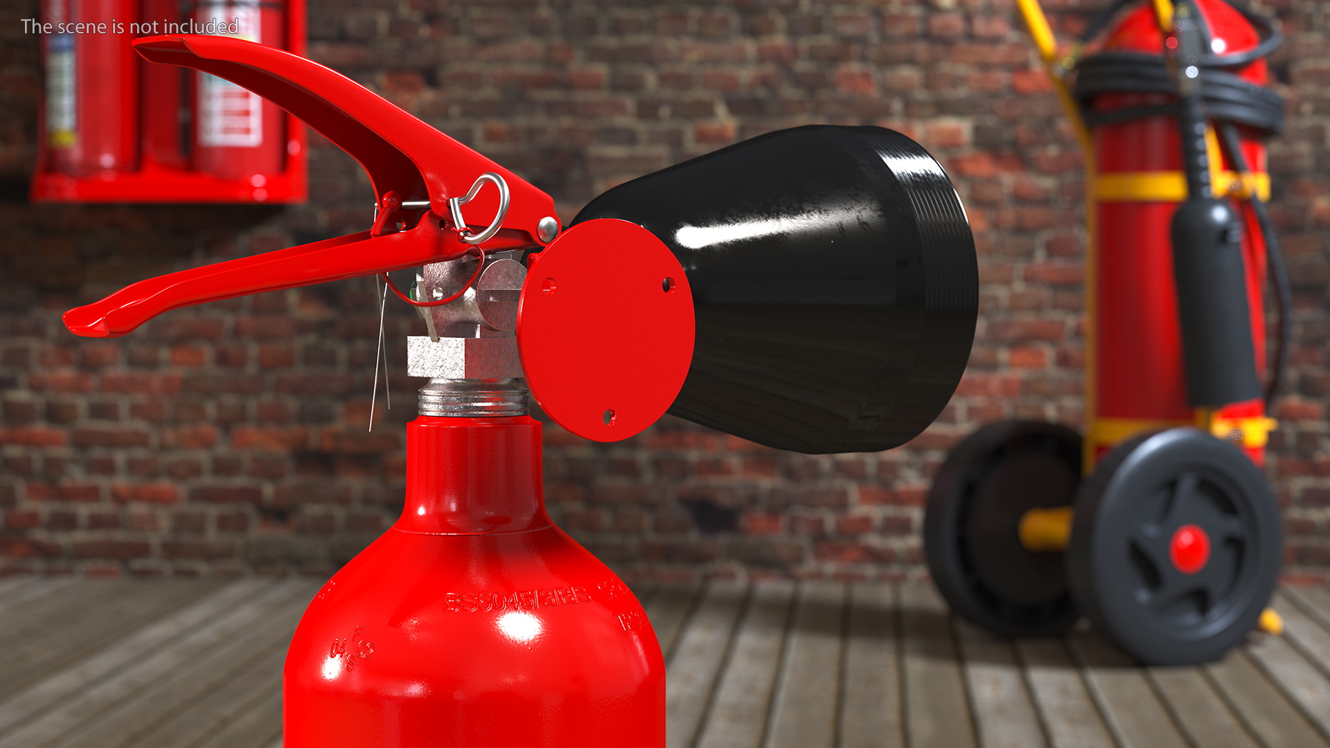 3D model Fire Safety SG 2Kg CO2 Fire Extinguisher