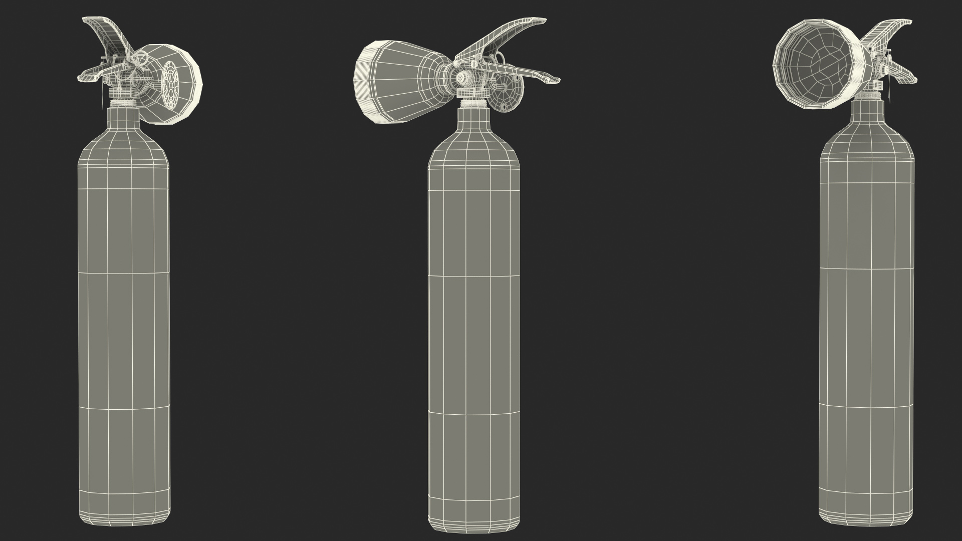 3D model Fire Safety SG 2Kg CO2 Fire Extinguisher