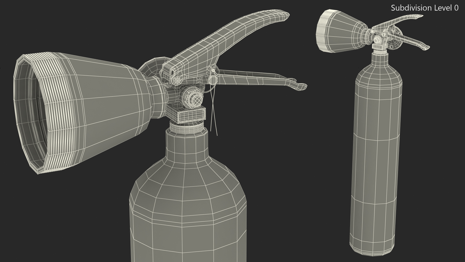 3D model Fire Safety SG 2Kg CO2 Fire Extinguisher