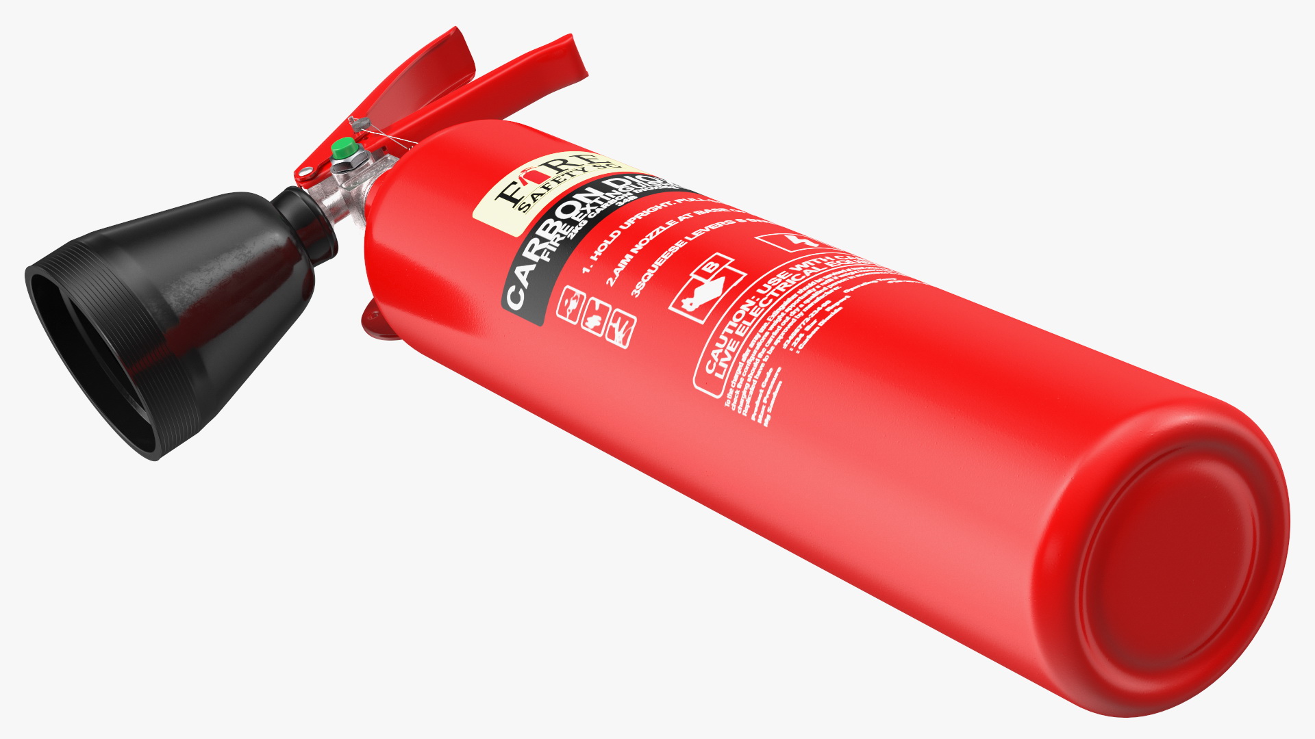 3D model Fire Safety SG 2Kg CO2 Fire Extinguisher