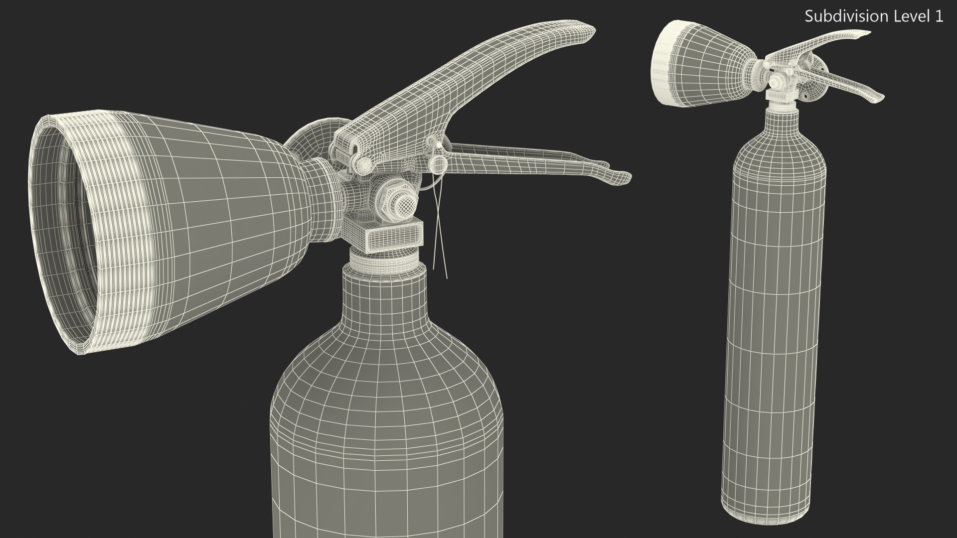 3D model Fire Safety SG 2Kg CO2 Fire Extinguisher