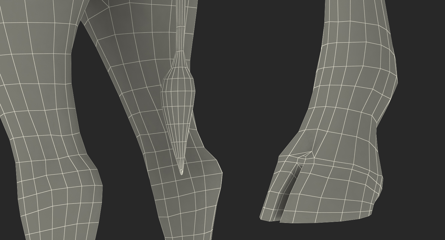 3D African Giraffe Fur Rigged