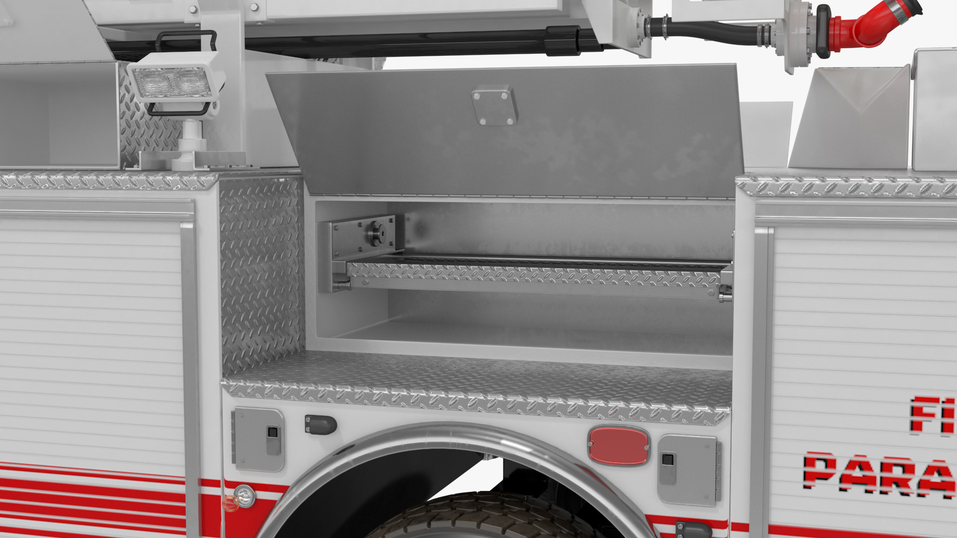 3D model White Velocity Ascendant Fire Truck