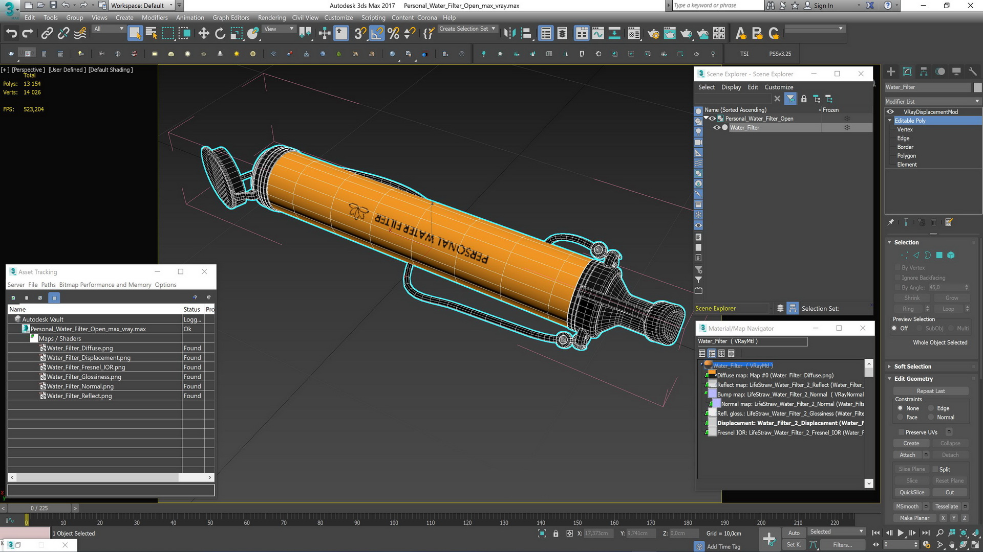 3D Personal Water Filter Open