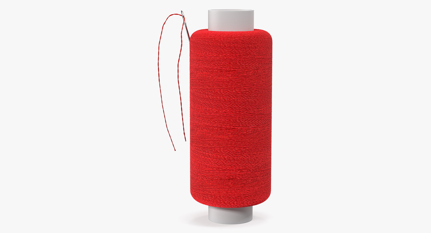 3D Small Sewing Thread with Needle