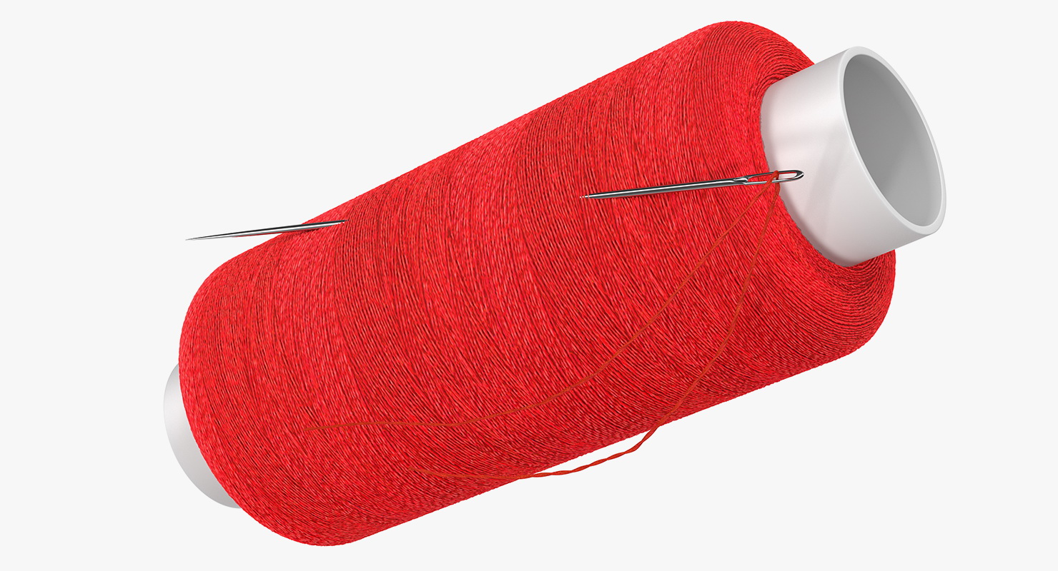 3D Small Sewing Thread with Needle